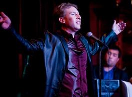Chris M. Allport performing live with his Cabaret Band